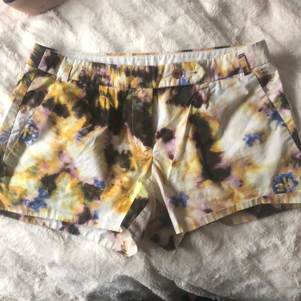 J.Crew Limited Edition Abstract Print 4” Chino